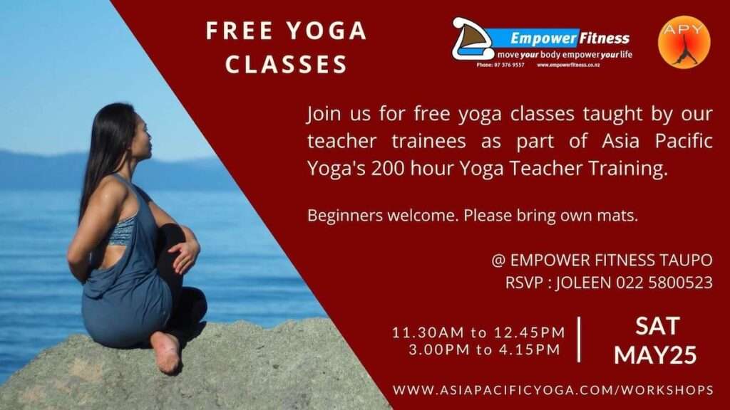 FREE Yoga Class TAUPO May 2024