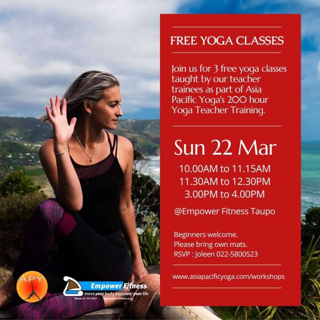 Asia Pacific Yoga Free Yoga Classes Taupo