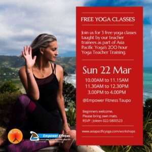 Asia Pacific Yoga Free Yoga Classes Taupo