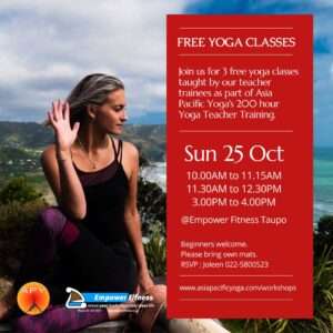 Free Yoga Class Oct 2026 Taupo Asia Pacific Yoga